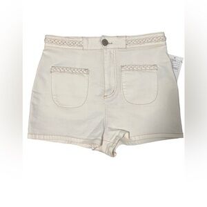 BDG Cream High Waisted Shorts‎ Size 29 NWT